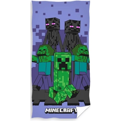 Carbotex Bavlněná osuška 70 x 140 cm Minecraft Enderman Monster