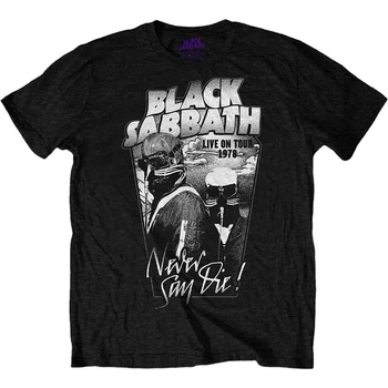 Black Sabbath Риза Never Say Die Live On Tour 1978 Unisex Black 2XL (BSTS19MB05)
