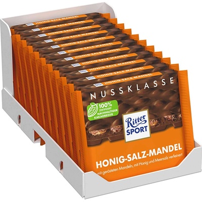 Ritter Sport Nussklasse s medem a slanými mandlemi 12 x 100 g