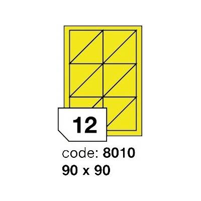 Rayfilm 90x90 mm 300 archů, matně žlutá, R0121.8010D