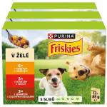 Friskies ADULT multipack с говеждо, с пиле и агнешко в желе 3 x (12 x 85г)