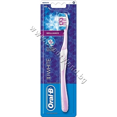 Oral-B Четка за зъби Oral-B 3D White Brilliance - Medium, p/n OB-0100210 - Избелваща четка за зъби (OB-0100210)