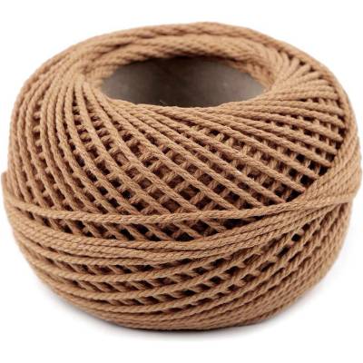 Bavlněná příze macrame / háčkovací 40 g rozčesávací Varianta: 39 béžová velbloudí, Balení: 1 ks 49480/120302/288933