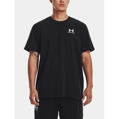 Under Armour tričko UA Logo EMB Heavyweight SS čierna