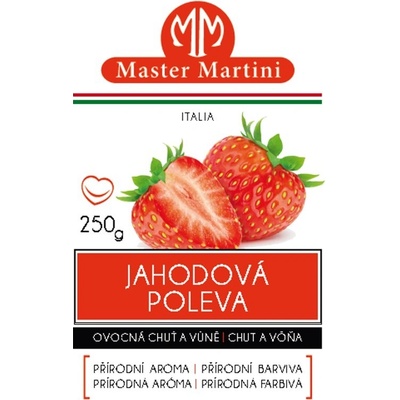 Master Martini - Jahodová poleva / 250 g – Zboží Dáma
