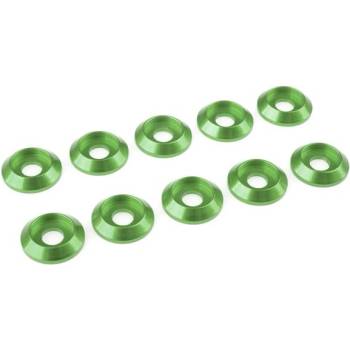 Revtec Подложка за половина. глава M4/12mm алуминий зелена (10)