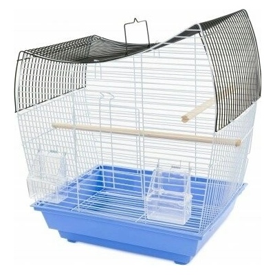 Panama Pet Klec pro ptáky Panama modrá černá a modrá drátěná konstrukce 36 x 28,8 x 46 cm