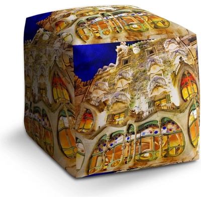Sablio Taburet Cube Barcelona Gaudi Casa Batllo 1: 40x40x40 cm