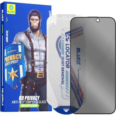 Blueo Протектор за Peep Privacy Glass с апликатор Pro - Anti - iPhone 15 Pro Max