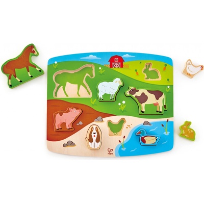 Hape puzzle zemědělská zvířátka