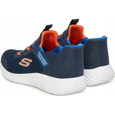 Skechers slip-ins bounder - brisk-burst 403822l-nvbl tmavě modré
