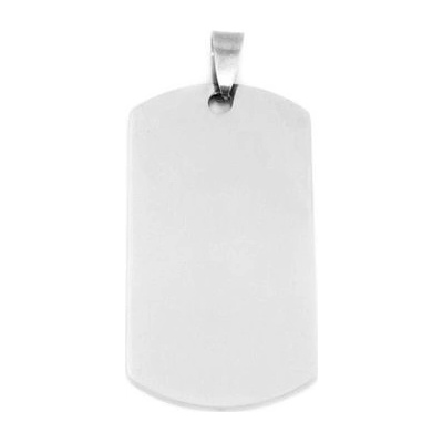 Šperky4U Ocelový přívěšek vojenská známka 28 x 49 mm DR119328X49