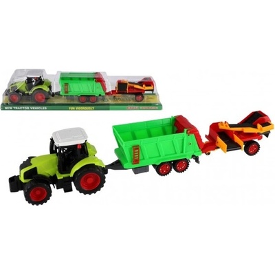 Teddies Traktor s vlekom s pásom
