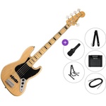 Squier Classic Vibe '70s Jazz Bass V MN Premium SET Natural 5-струнна бас китара