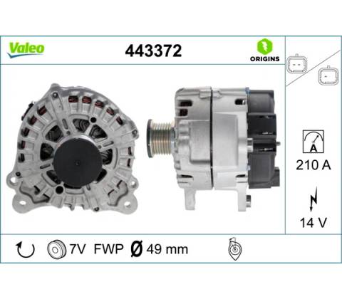 Alternátor VALEO 443372