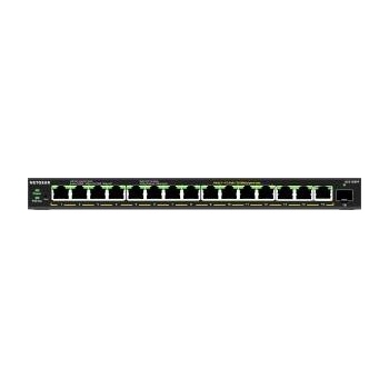 NETGEAR Plus GS316EPP - Switch - Managed - 15 x 10/100/1000 (PoE+) + 1 x SFP - desktop, wall-mountable - PoE+ (231 W)