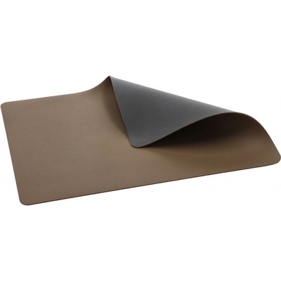 Bitz Prostírání oboustranné 4 ks tmavě hnědá / titanová PVC 46x33cm