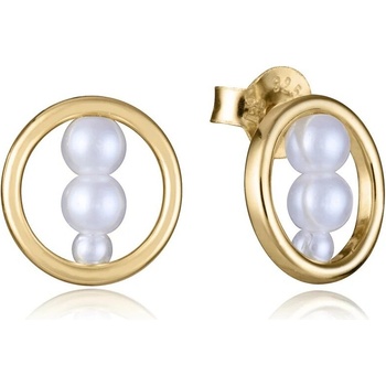 Viceroy Pozlátené náušnice so syntetickými perlami 2307E100-60