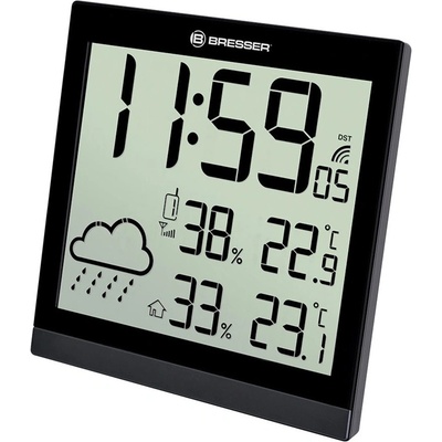 Bresser Електронна метеостанция Bresser TemeoTrend JC LCD RC, черна