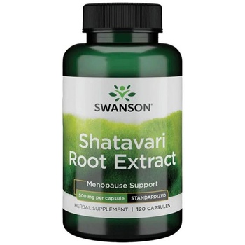 Swanson Shatavari Root Extract, 500 mg, 120 капсули, Swanson (SWH176)