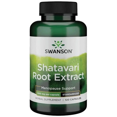Swanson Shatavari Root Extract, 500 mg, 120 капсули, Swanson (SWH176)