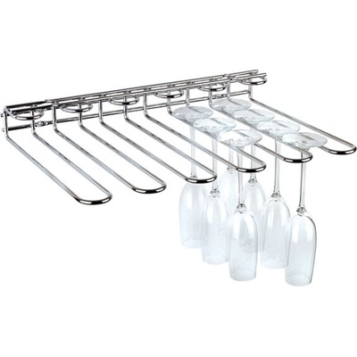 APS Věšák na skleničky z chromované oceli 450x320x60 mm | APS, 93400