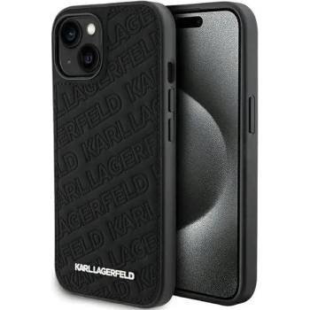 KARL LAGERFELD Кейс Karl Lagerfeld Quilted K Pattern за iPhone 15 Plus / 14 Plus, черен