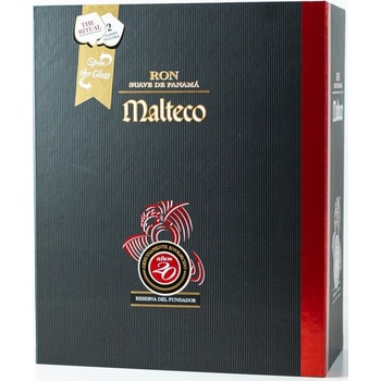 Malteco 20y 40% 0,7 l (dárkové balení 2 sklenice)