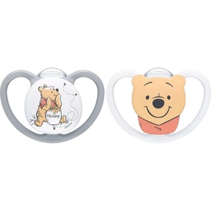 Nuk Силиконови залъгалки NUK Perfect Match Air - 6-18 м, 2 броя, Мечо Пух (10176351) - ozone