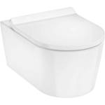 Hansgrohe EluPura S - Конзолна тоалетна чиния със седалка SoftClose, AquaHelix, HygieneEffect, бяла 62025450 (62025450)