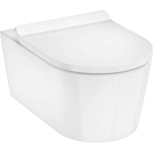 Hansgrohe EluPura S - Конзолна тоалетна чиния със седалка SoftClose, AquaHelix, HygieneEffect, бяла 62025450 (62025450)