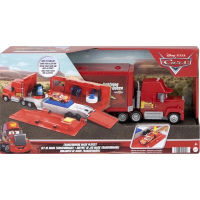 Mattel Игрален комплект 2 в 1 Disney Pixar Cars - Камион Мак и сервиз (HDC75)
