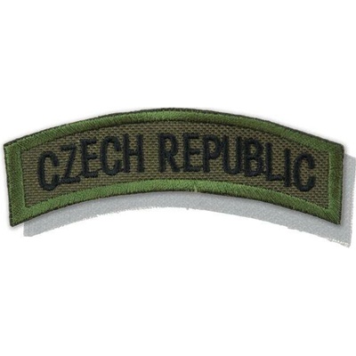 Nášivka: CZECH REPUBLIC [oblouková] [ssz] olivová | černá