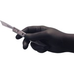 Zarys easyCARE Nitrile Gloves Powder-Free Black 100 pack XS
