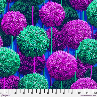 Bavlněná látka květinová fialová | Sam Wilde – Florescence – Allium Alcove Sweet Pea