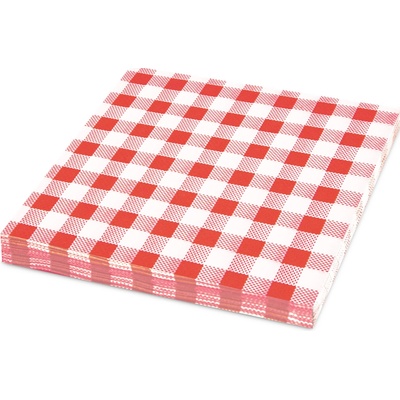 Sahm servítky 1 V KARO červený 100006138 33x33cm 100ks