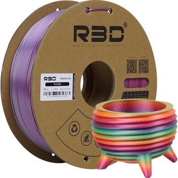 R3D PLA Silk Rainbow Two - 1, 75 mm / 1000 g (R3DA102SR)