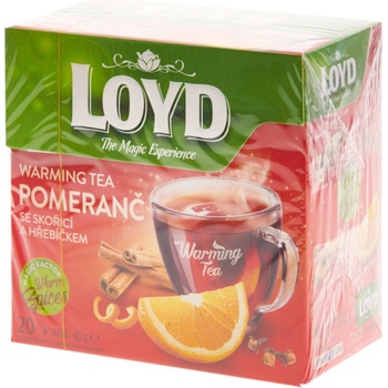 Loyd čaj pomeranč se skořicí a hřebíčkem pyramidový 20 x 2 g