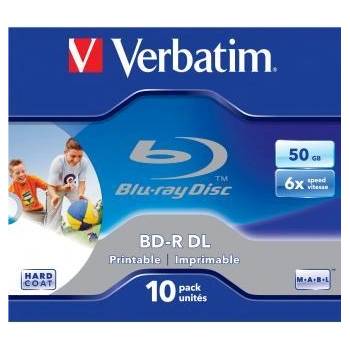 Verbatim 43735 BD-R Dual Layer, Jewel box, 50GB, 6x, с опция за печат (43735)
