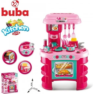 Buba Игрален комплект Buba Kitchen Cook - Детска кухня, розова (NEW021594)