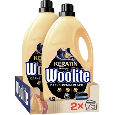 Woolite Dark With Keratin gel 2 × 4,5l 150 PD
