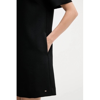 Tommy Hilfiger Рокля Tommy Hilfiger в черно къса със стандартна кройка WW0WW47333 (WW0WW47333)