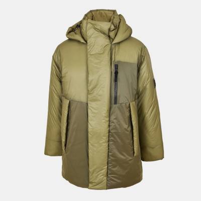 RAINS Яке RAINS Men's Torna Long Waterproof Windproof Hooded Medium Puffer Jacket - Marsh 134