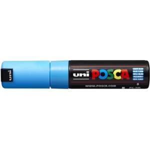 uni Декоративен маркер, 4, 5-5, 5 мм, UNI "Posca PC-7M", светлосин 300137000 (300137000)