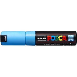 uni Декоративен маркер, 4, 5-5, 5 мм, UNI "Posca PC-7M", светлосин 300137000 (300137000)