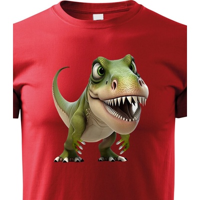 dětské triko Tyrannosaurus-rex červená