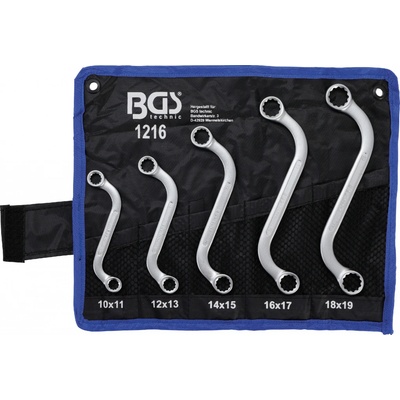 BGS technic Sada oboustranných očkových klíčů S forma 10 x 11 - 18 x 19 mm 5dílná BGS 1216