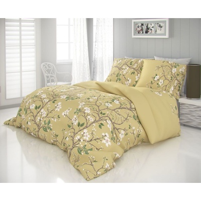 Kvalitex Satén obliečky Luxury Collection 1 Jar zlaté 200x220 2x70x90