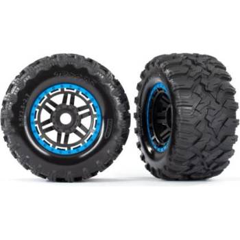 Traxxas колело 2.8", гума Maxx All-Terrain, джанта черно-синя (2)