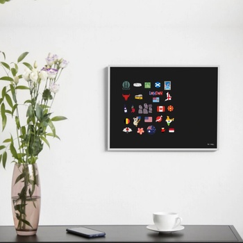 Toptabule.sk CTNMHR Čierna tabuľa na magnetky v hlinikovom ráme 200x100cm